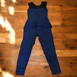 Paul & Joe Black and Blue Jumpsuit